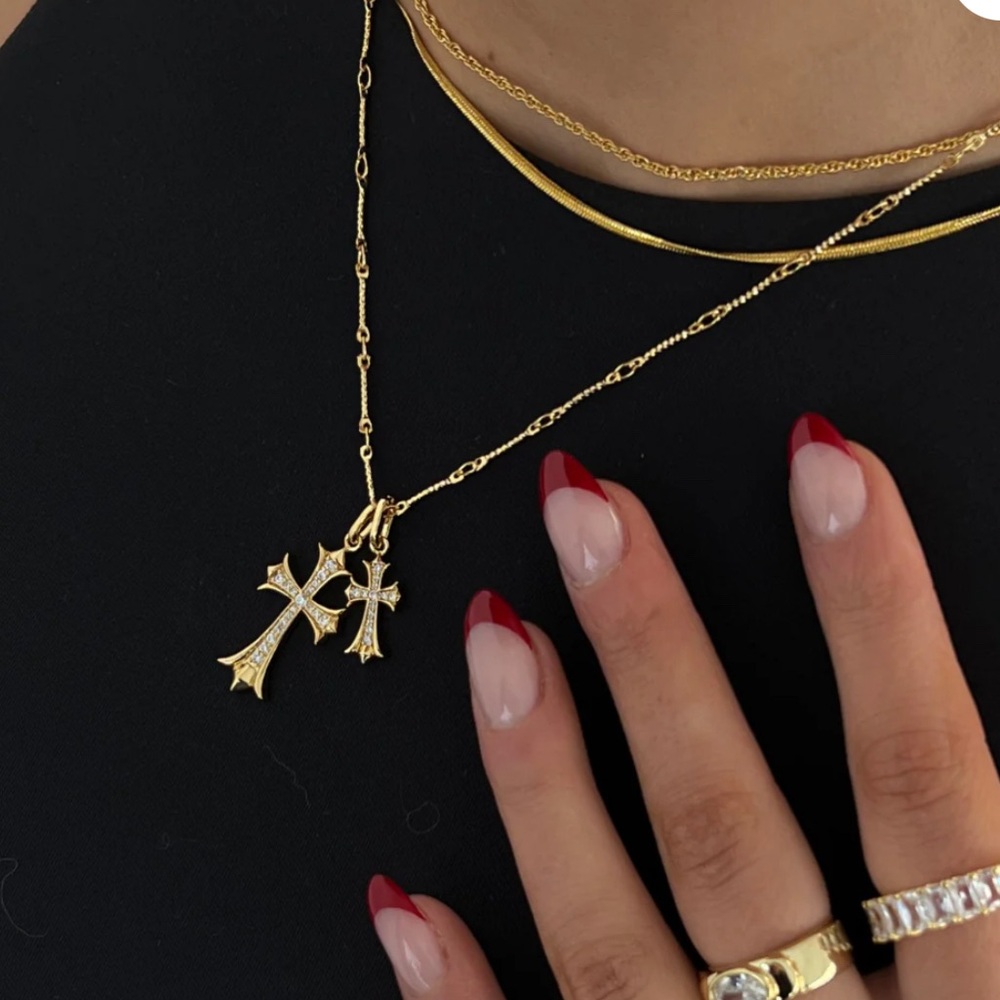 Double Cross Evry Jewels Necklace